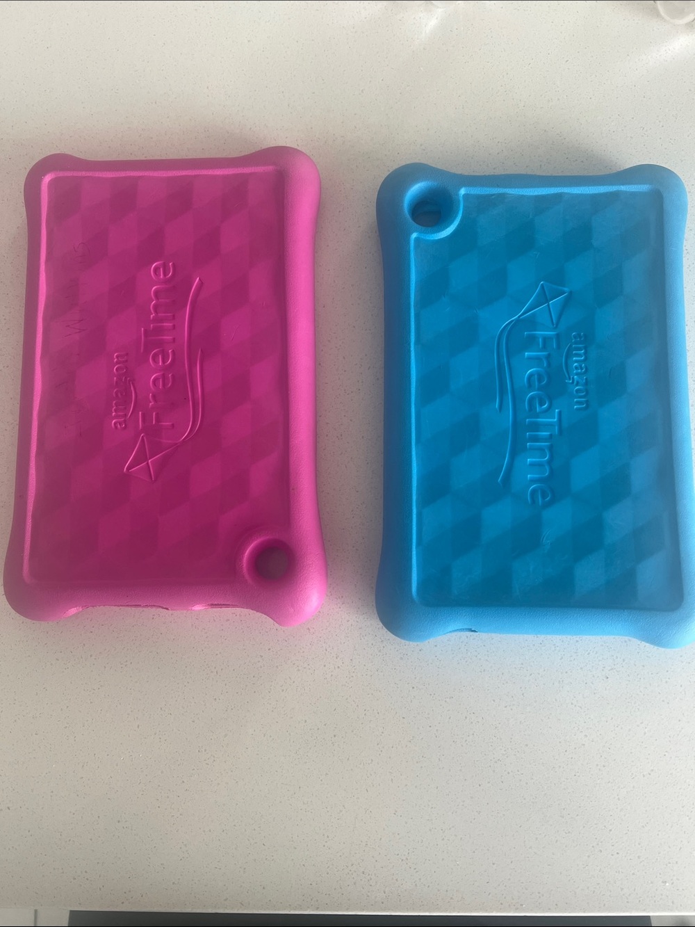 Amazon Firetime Kids Tablet Silicone Case - Pink & Blue